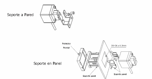 Plano y dimensiones · Presostato Electronico · Serie APE 1/8 NPT