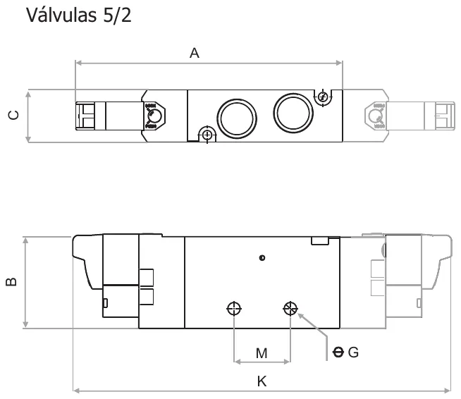 Plano · Serie VSX 1/8 - 1/4 - 3/8 NPT