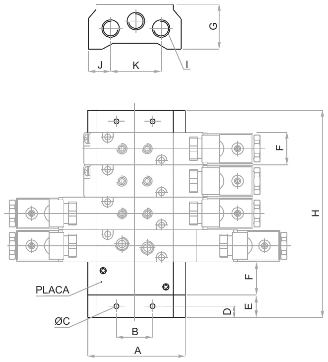 Plano · Serie VSP 1/8 - 1/4 - 3/8 - 1/2 NPT