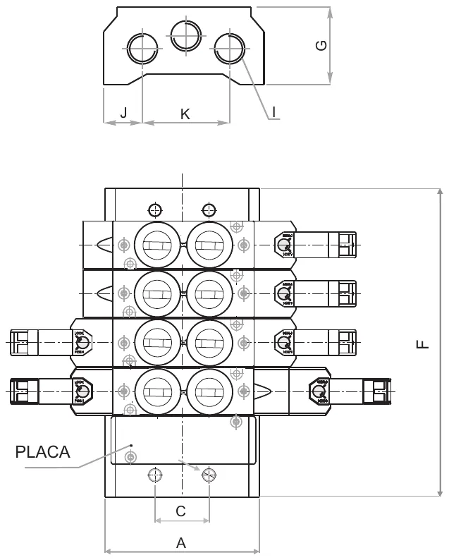 Plano · Serie VSX 1/8 - 1/4 - 3/8 NPT